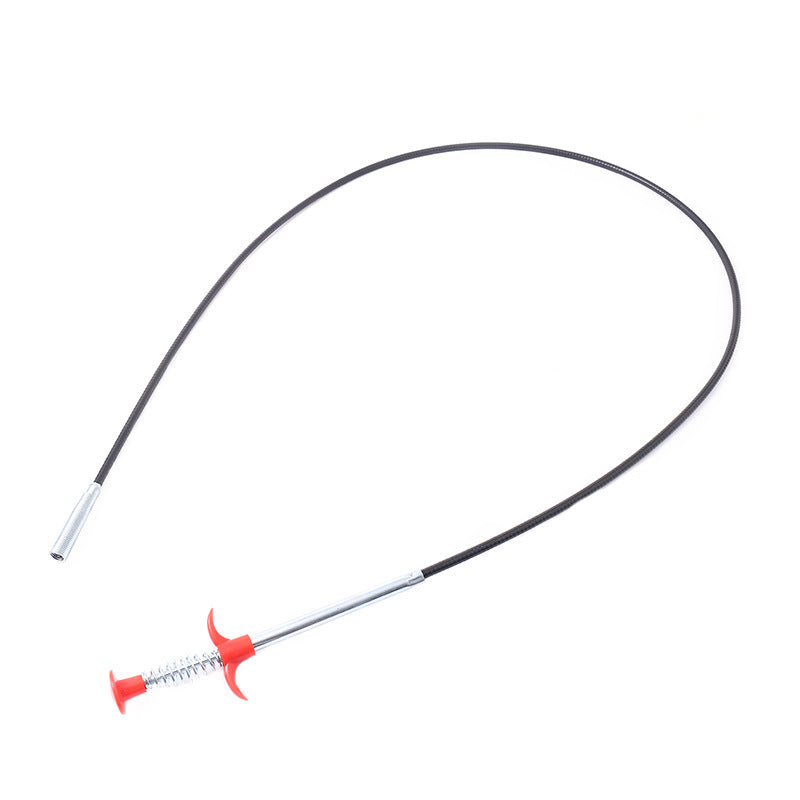 60cm Drain Unblocker Spring Tool – Hair & Pipe Cleaner for Kitchen & BathroomHair Remover