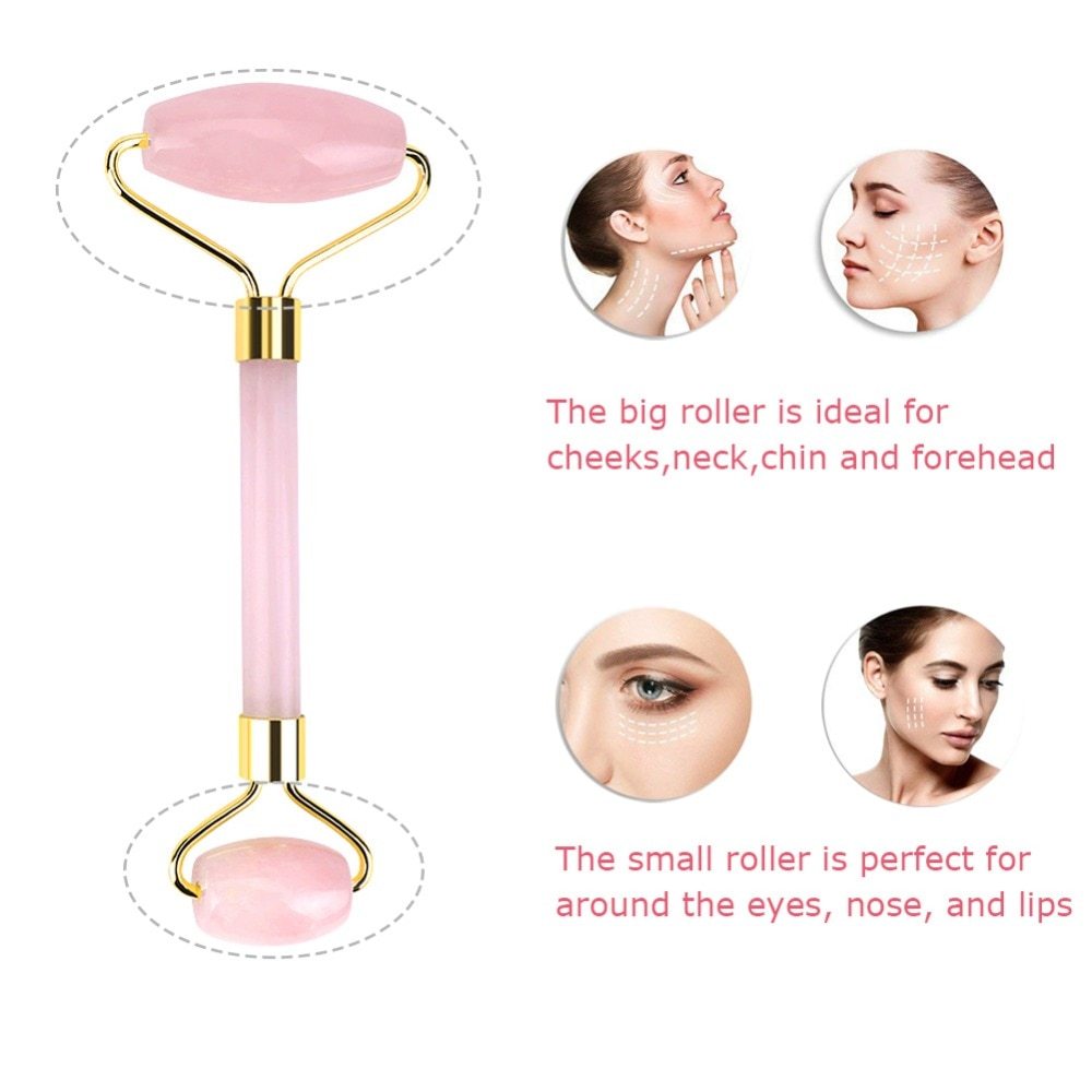 Jade Roller & Gua Sha Set – Natural Facial Massager for Anti-Ageing & Skin Glow