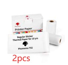 Phomemo T02 Portable Mini Bluetooth Thermal Printer – Inkless Pocket Printer for Photos, Notes & Labels