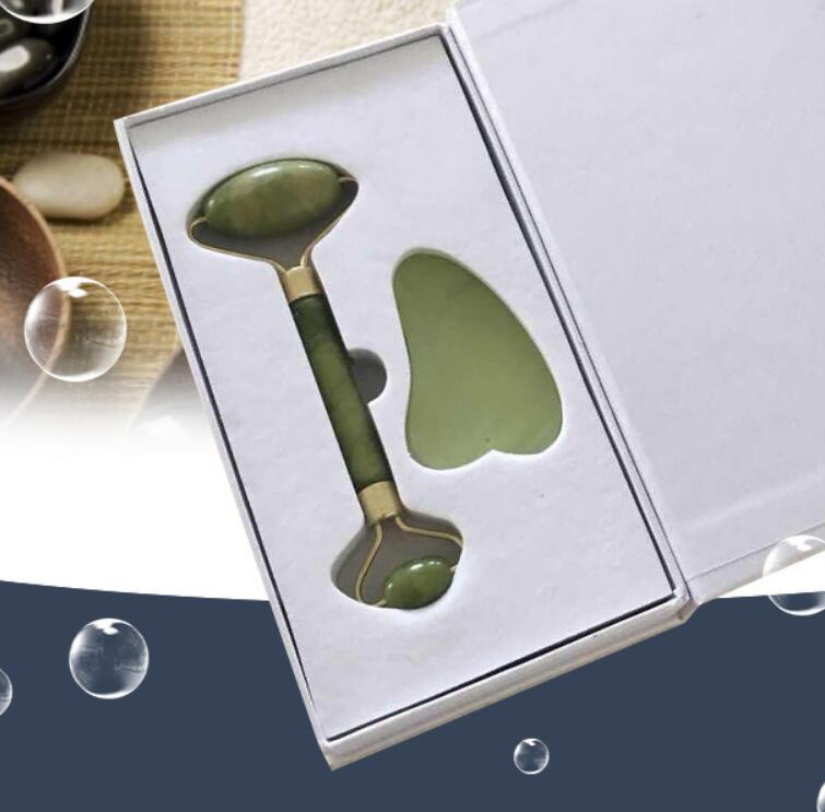 Jade Roller & Gua Sha Set – Natural Facial Massager for Anti-Ageing & Skin Glow