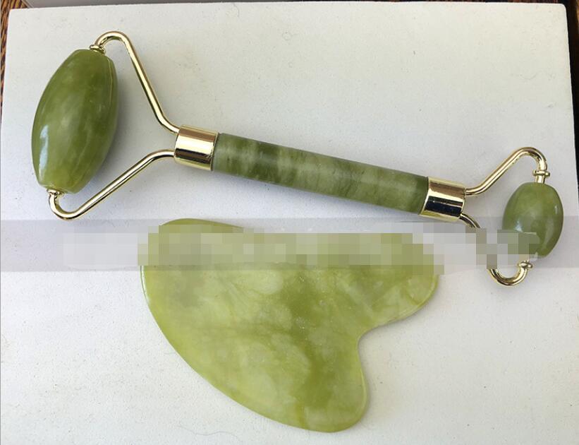 Jade Roller & Gua Sha Set – Natural Facial Massager for Anti-Ageing & Skin Glow