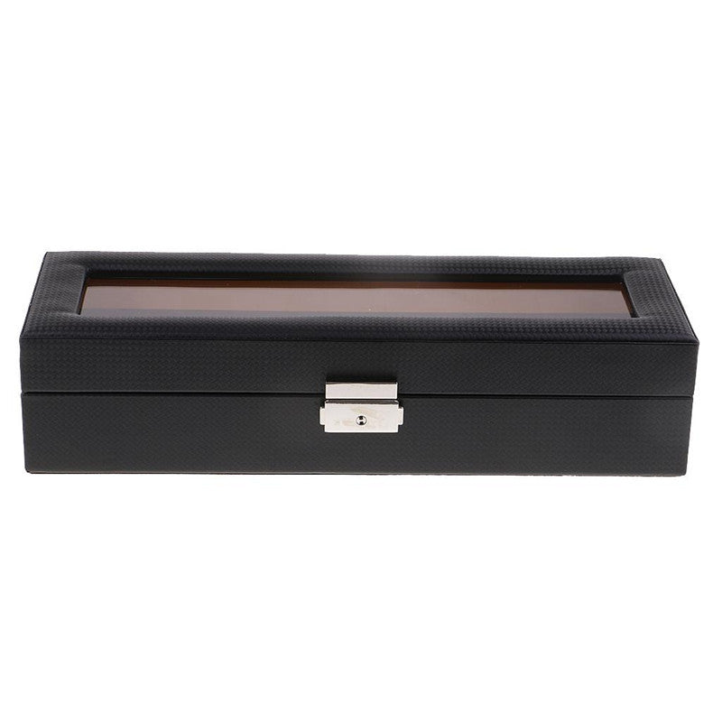 Luxury 6-Slot Watch Storage Box – Wooden & Leather Jewellery Case for Men’s & Women’s Timepieces