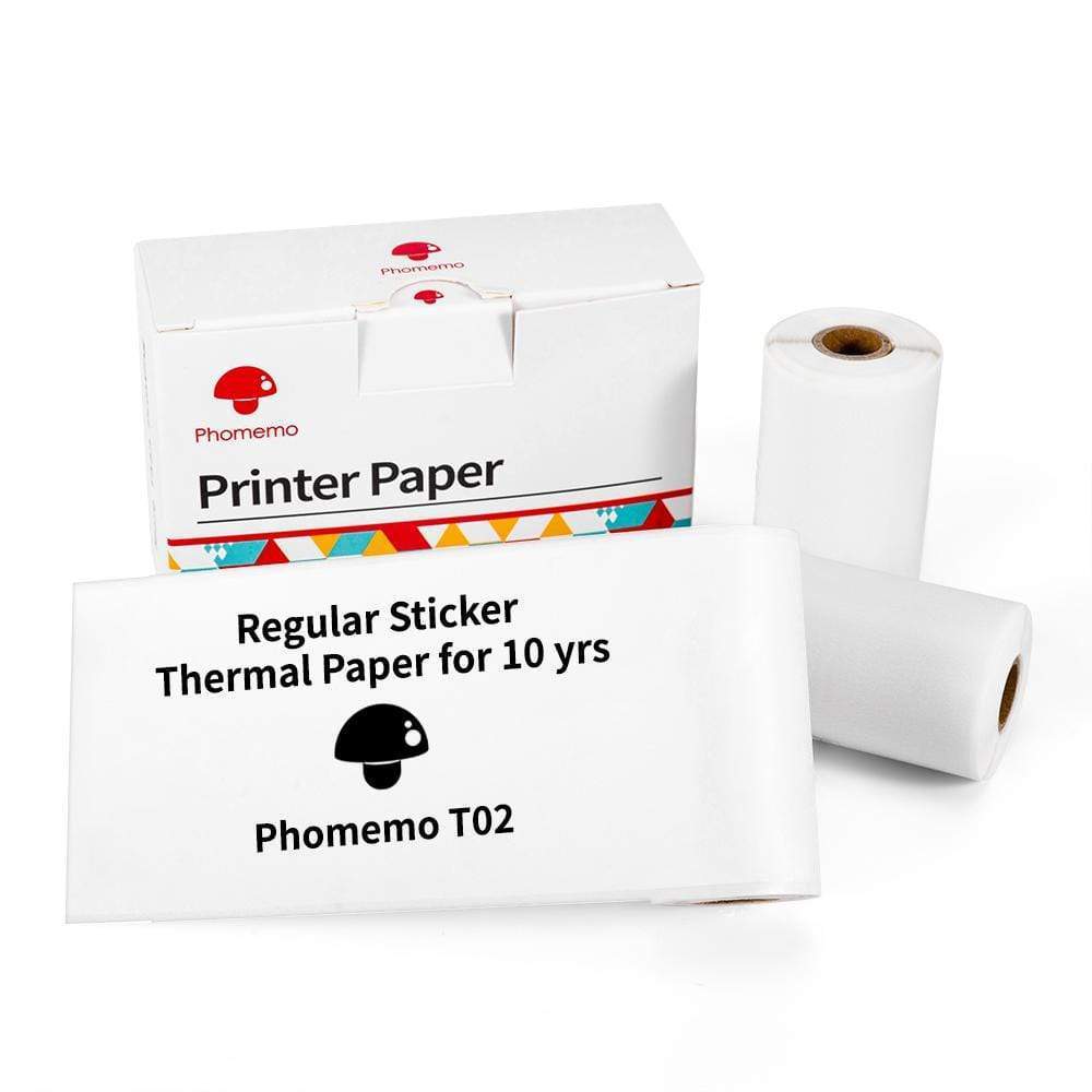 Phomemo T02 Portable Mini Bluetooth Thermal Printer – Inkless Pocket Printer for Photos, Notes & Labels