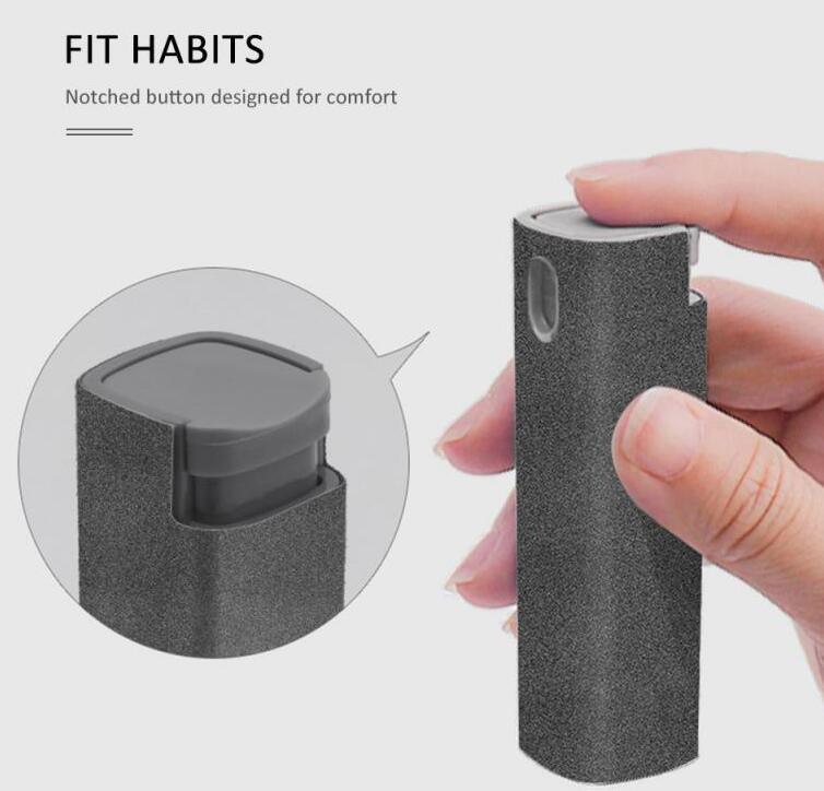 2-in-1 phone & laptop screen cleaner kit + bluetooth tracker – microfiber cloth set with anti-theft smart tag