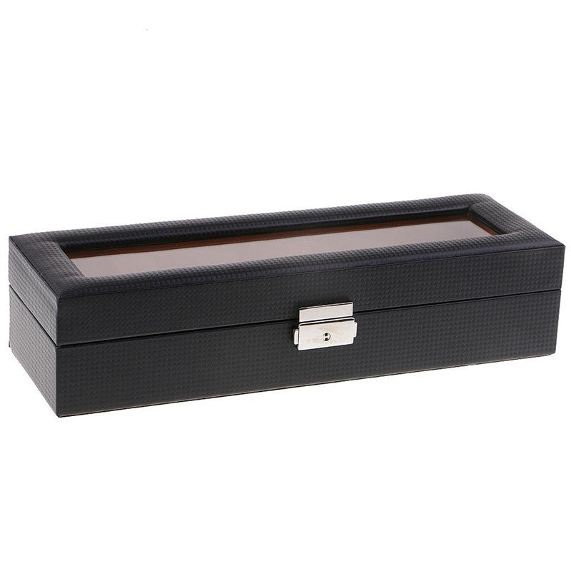 Luxury 6-Slot Watch Storage Box – Wooden & Leather Jewellery Case for Men’s & Women’s Timepieces