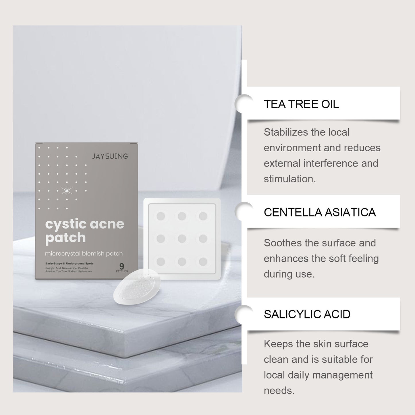 Acne Repair Micro Needle Patch – Tea Tree & Centella Rapid Blemish Solution (9 Patches)