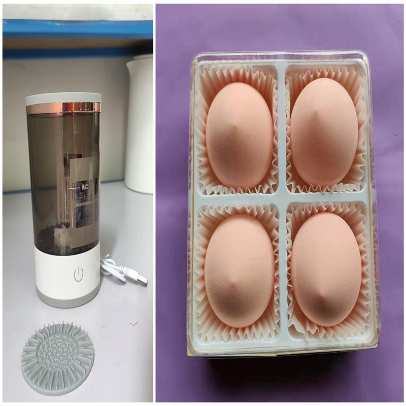 ✨ Portable Electric Makeup Brush Cleaner – USB Rechargeable & Travel-Friendly