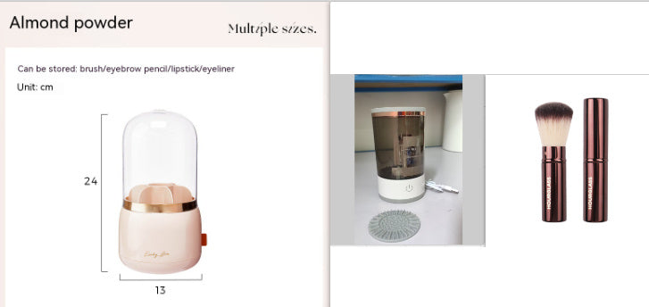 ✨ Portable Electric Makeup Brush Cleaner – USB Rechargeable & Travel-Friendly