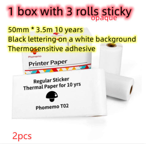 Phomemo T02 Portable Mini Bluetooth Thermal Printer – Inkless Pocket Printer for Photos, Notes & Labels