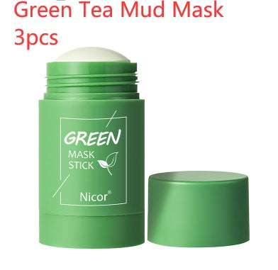 Green Tea Clay Mask Stick – Oil Control, Anti-Acne, Whitening & Seaweed Skin Care