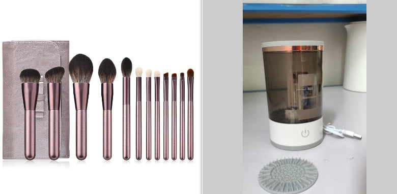 ✨ Portable Electric Makeup Brush Cleaner – USB Rechargeable & Travel-Friendly