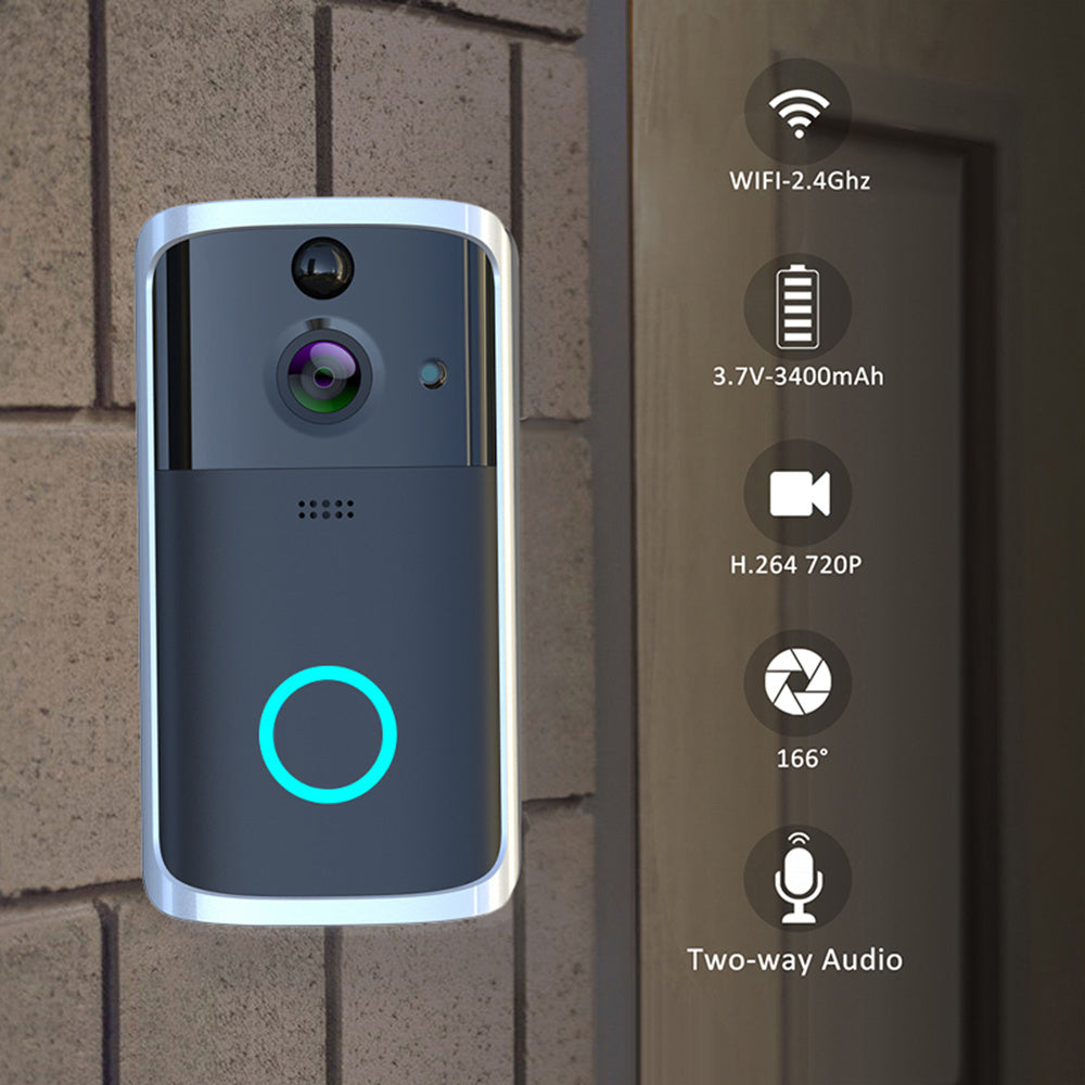 wifi video doorbell camera – hd night vision & two-way audio | sonnette vidéo wifi avec vision nocturne hd
