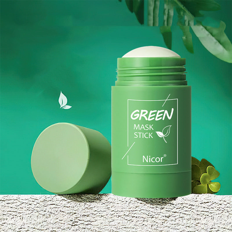 Green Tea Clay Mask Stick – Oil Control, Anti-Acne, Whitening & Seaweed Skin Care