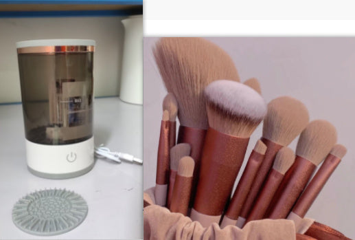 ✨ Portable Electric Makeup Brush Cleaner – USB Rechargeable & Travel-Friendly