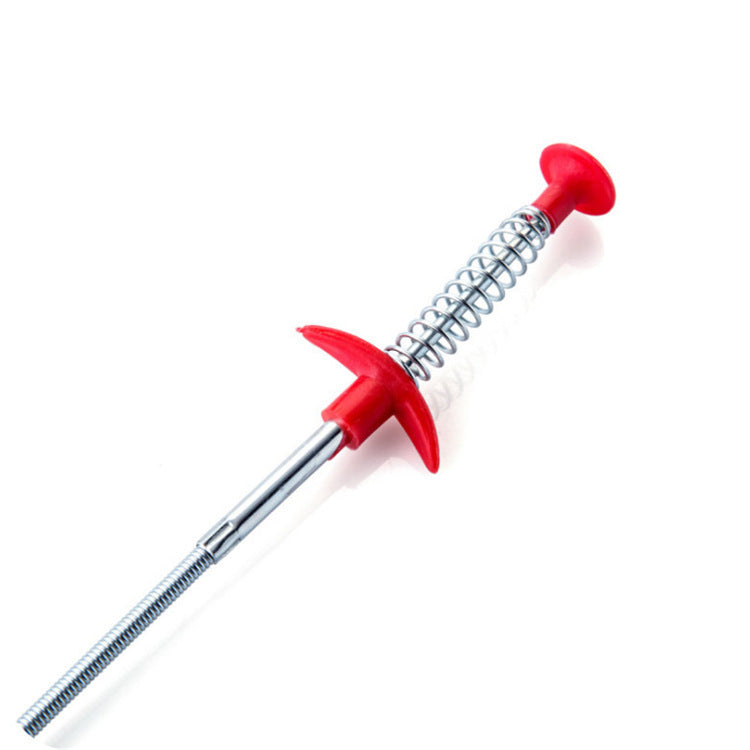 60cm Drain Unblocker Spring Tool – Hair & Pipe Cleaner for Kitchen & BathroomHair Remover