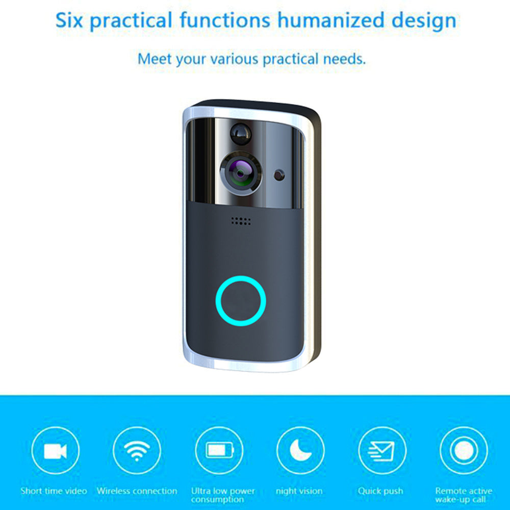 wifi video doorbell camera – hd night vision & two-way audio | sonnette vidéo wifi avec vision nocturne hd