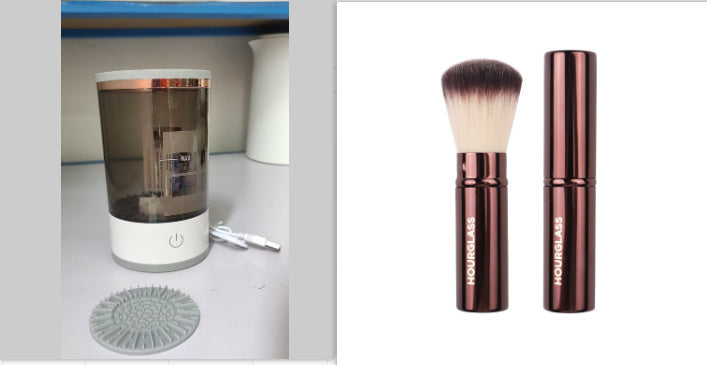 ✨ Portable Electric Makeup Brush Cleaner – USB Rechargeable & Travel-Friendly