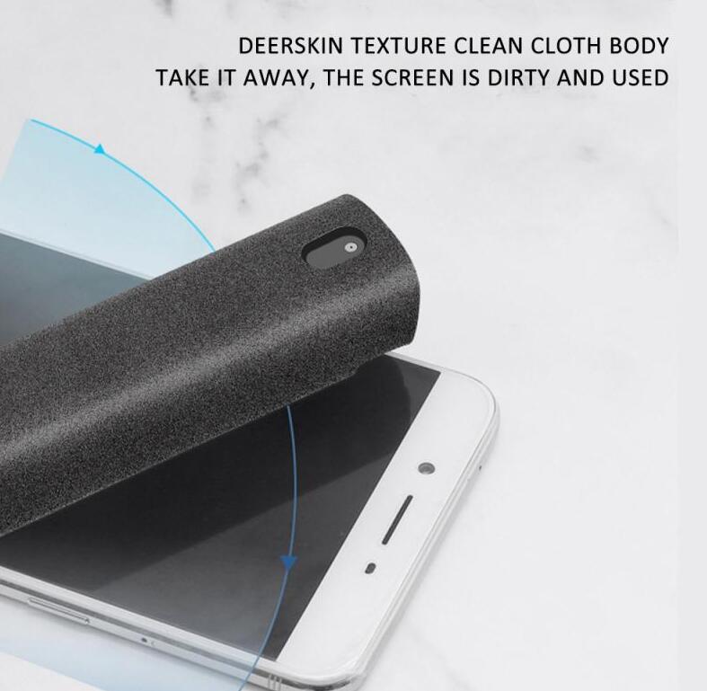 2-in-1 phone & laptop screen cleaner kit + bluetooth tracker – microfiber cloth set with anti-theft smart tag