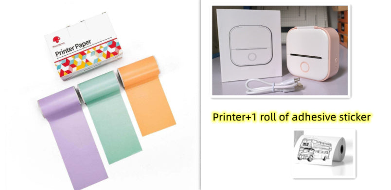 Phomemo T02 Portable Mini Bluetooth Thermal Printer – Inkless Pocket Printer for Photos, Notes & Labels