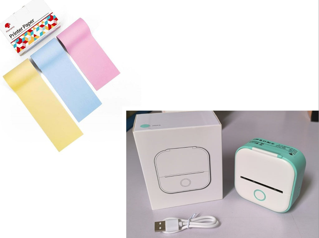 Phomemo T02 Portable Mini Bluetooth Thermal Printer – Inkless Pocket Printer for Photos, Notes & Labels