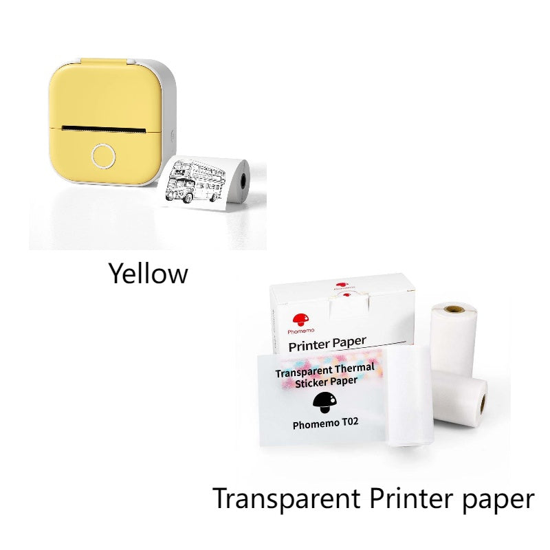 Phomemo T02 Portable Mini Bluetooth Thermal Printer – Inkless Pocket Printer for Photos, Notes & Labels