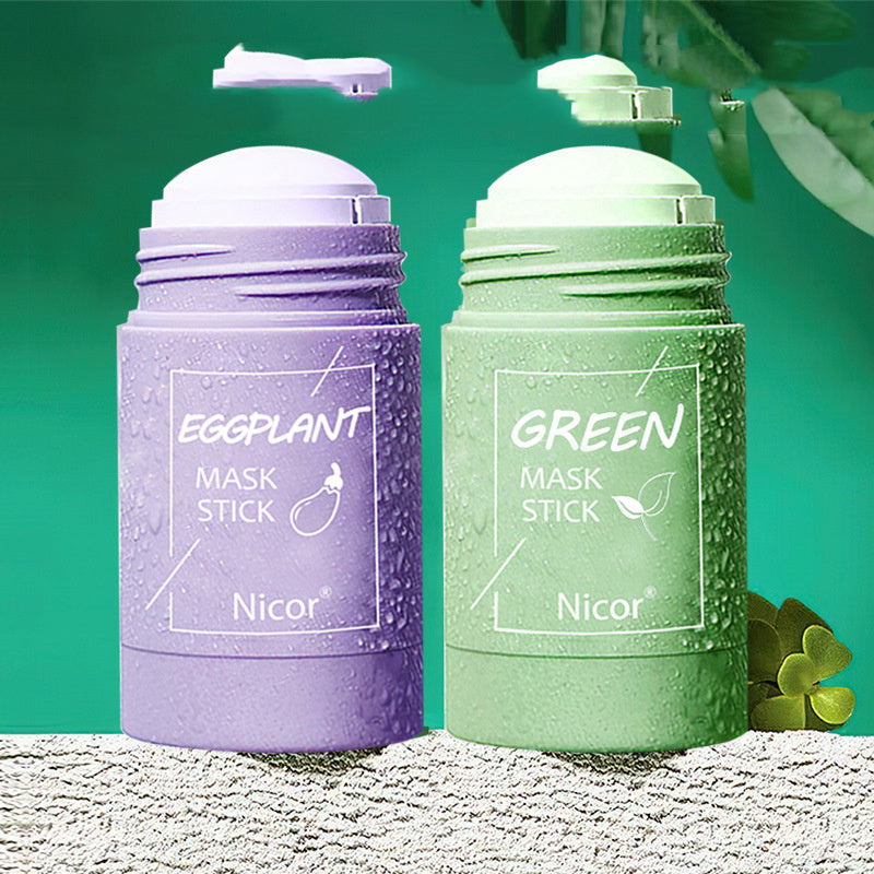 Green Tea Clay Mask Stick – Oil Control, Anti-Acne, Whitening & Seaweed Skin Care