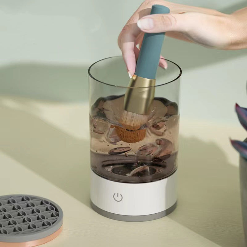 ✨ Portable Electric Makeup Brush Cleaner – USB Rechargeable & Travel-Friendly