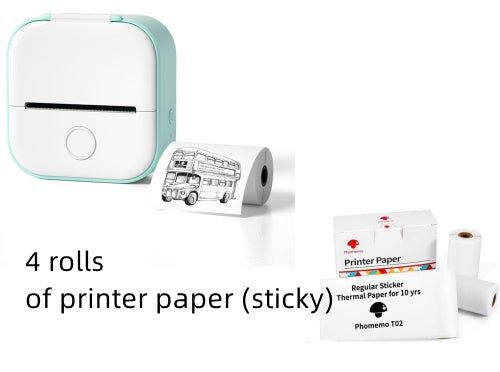 Phomemo T02 Portable Mini Bluetooth Thermal Printer – Inkless Pocket Printer for Photos, Notes & Labels