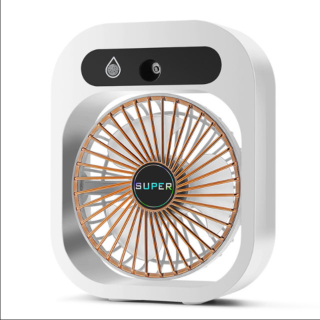 Portable Air Conditioning Misting Fan – USB Rechargeable, 3-Speed Spray Cooler for Home & Office