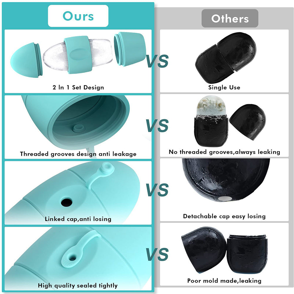 Silicone Ice Face Roller – Pore Tightening, Dark Circle Reduction & Skin Refresh Tool