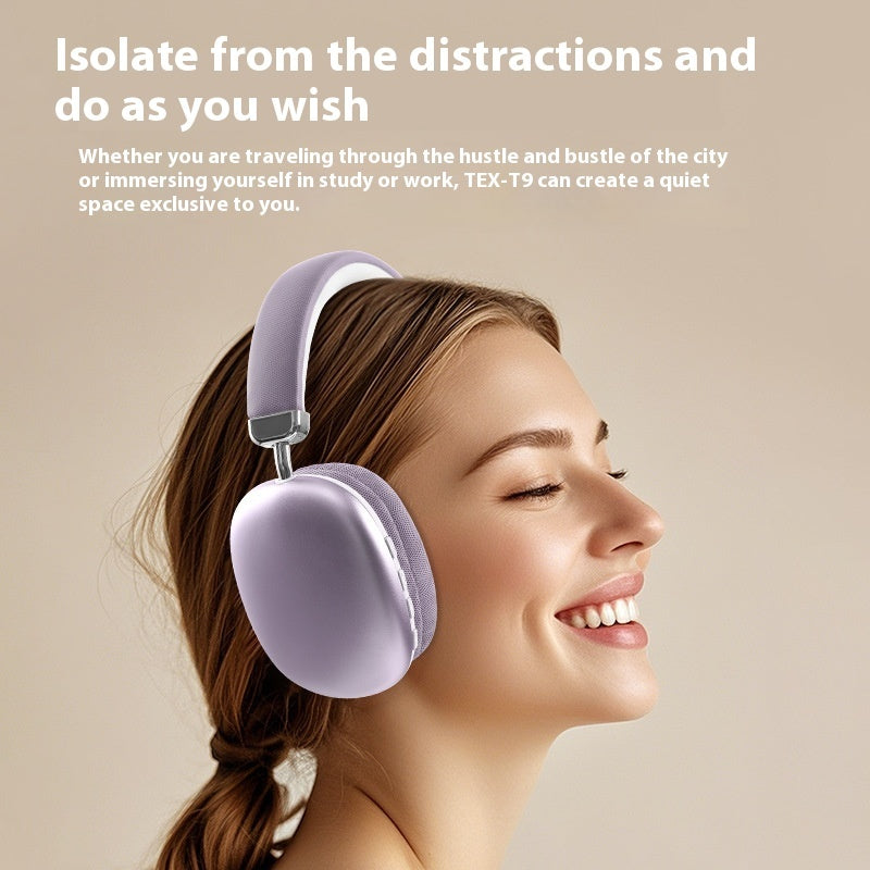 TEX-T9 Wireless Bluetooth Headset – Sporty Head-Mounted Headphones with Long Battery & Waterproof Design