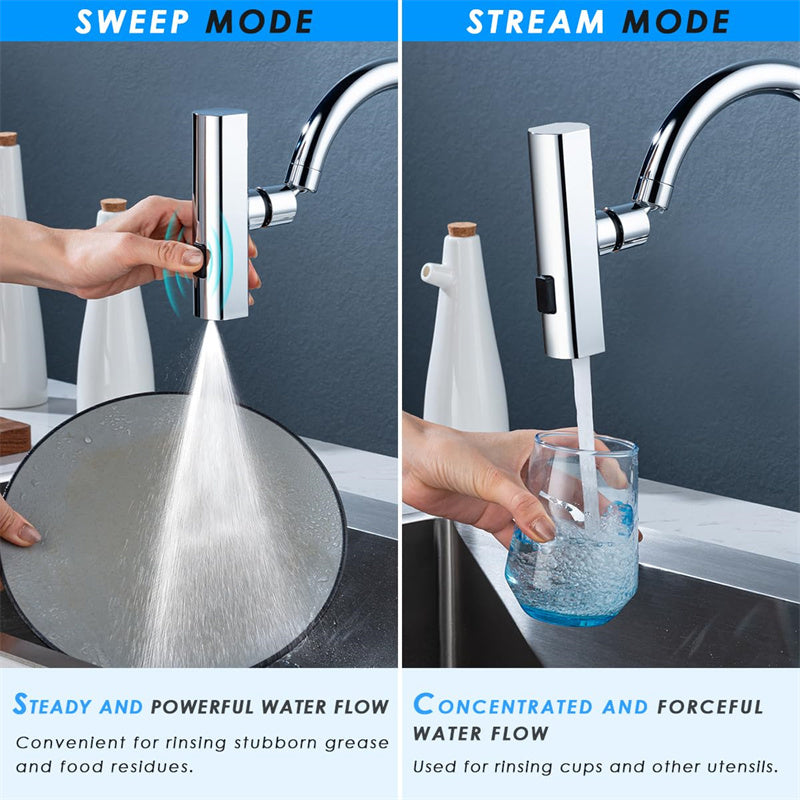 ✨ Universal 360° Rotating Kitchen Tap Nozzle – Multi-Mode Splash-Proof Waterfall Extension