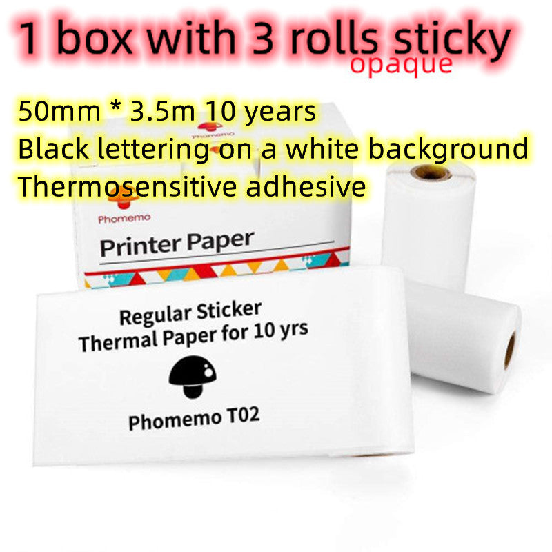 Phomemo T02 Portable Mini Bluetooth Thermal Printer – Inkless Pocket Printer for Photos, Notes & Labels