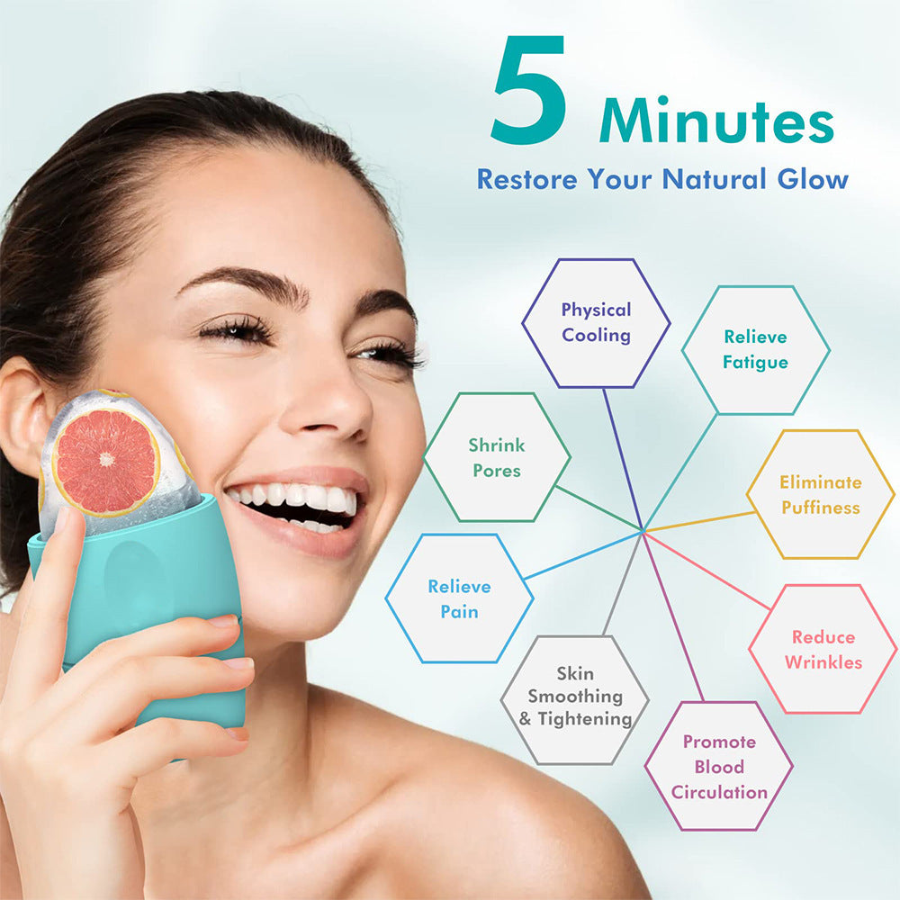 Silicone Ice Face Roller – Pore Tightening, Dark Circle Reduction & Skin Refresh Tool