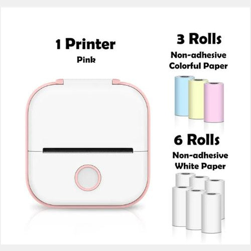 Phomemo T02 Portable Mini Bluetooth Thermal Printer – Inkless Pocket Printer for Photos, Notes & Labels