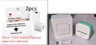Phomemo T02 Portable Mini Bluetooth Thermal Printer – Inkless Pocket Printer for Photos, Notes & Labels
