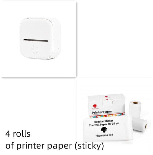 Phomemo T02 Portable Mini Bluetooth Thermal Printer – Inkless Pocket Printer for Photos, Notes & Labels