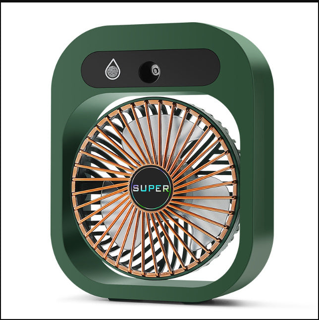 Portable Air Conditioning Misting Fan – USB Rechargeable, 3-Speed Spray Cooler for Home & Office