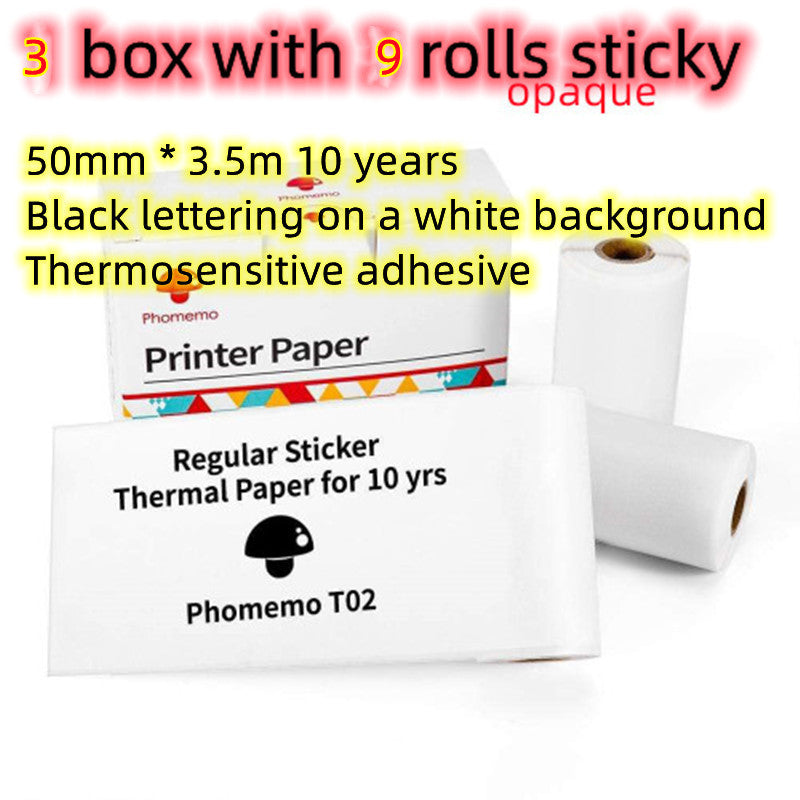 Phomemo T02 Portable Mini Bluetooth Thermal Printer – Inkless Pocket Printer for Photos, Notes & Labels