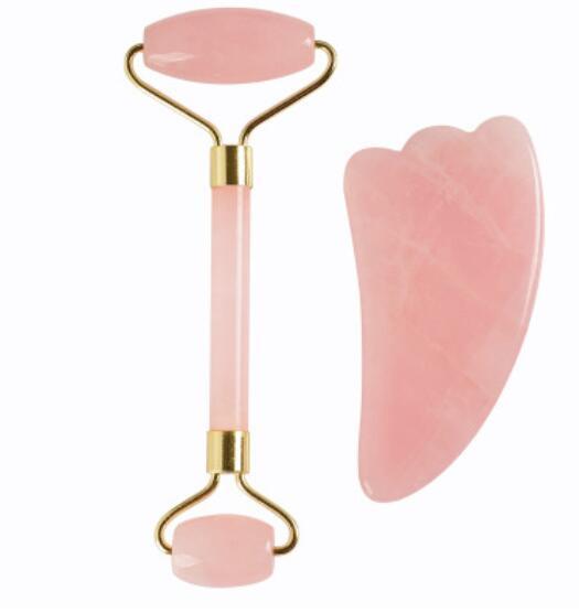 Jade Roller & Gua Sha Set – Natural Facial Massager for Anti-Ageing & Skin Glow
