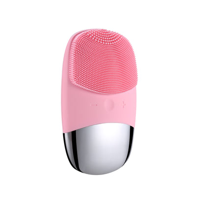Mini Electric Silicone Face Cleansing Brush – Waterproof Sonic Facial Massager for Deep Pore Cleaning & Radiant Skin