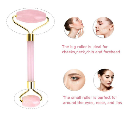 Jade Roller & Gua Sha Set – Natural Facial Massager for Anti-Ageing & Skin Glow