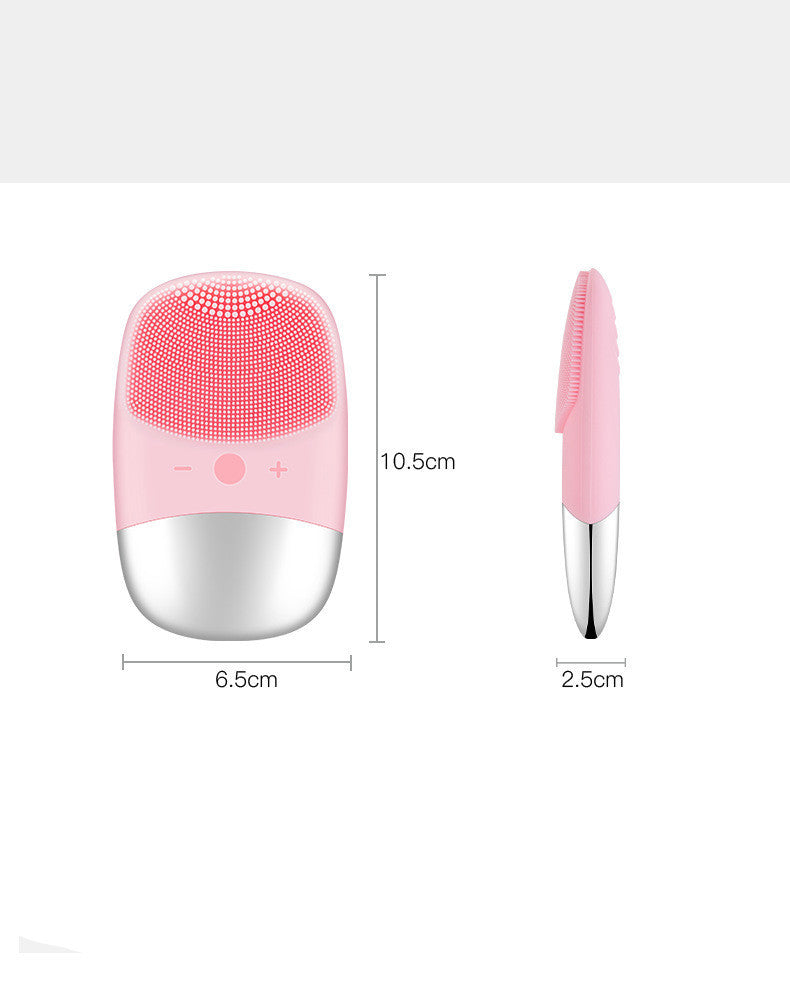 ✨ Mini Sonic Silicone Face Cleansing Brush – Deep Clean, Glow Everyday! ✨