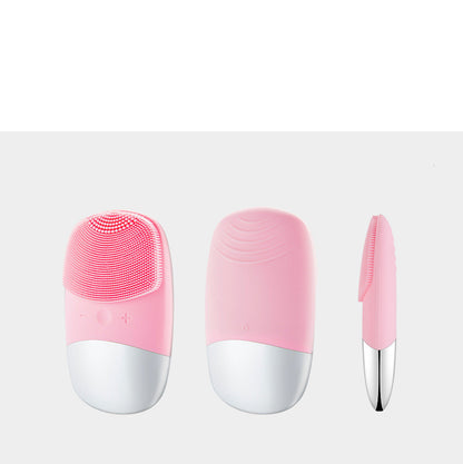 ✨ Mini Sonic Silicone Face Cleansing Brush – Deep Clean, Glow Everyday! ✨