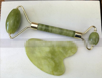 Jade Roller & Gua Sha Set – Natural Facial Massager for Anti-Ageing & Skin Glow