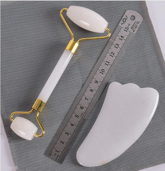 Jade Roller & Gua Sha Set – Natural Facial Massager for Anti-Ageing & Skin Glow