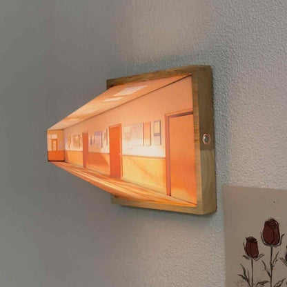 3D Illusion Night Light – Modern LED Art Lamp with Rechargeable Wooden Base for Living Room & Gifts