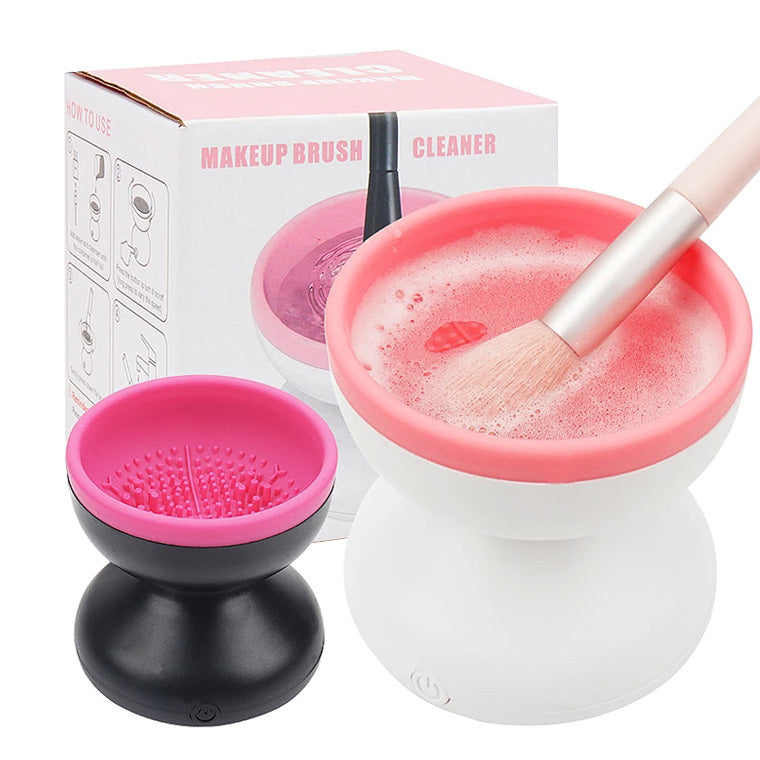 Electric Makeup Brush Cleaner – Portable USB-Powered Machine for Hygienic, Effortless Brush Care