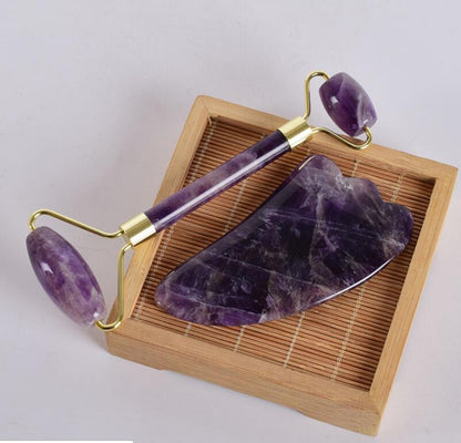 Jade Roller & Gua Sha Set – Natural Facial Massager for Anti-Ageing & Skin Glow