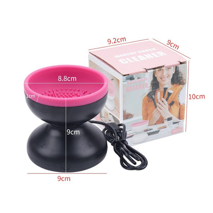 Electric Makeup Brush Cleaner – Portable USB-Powered Machine for Hygienic, Effortless Brush Care